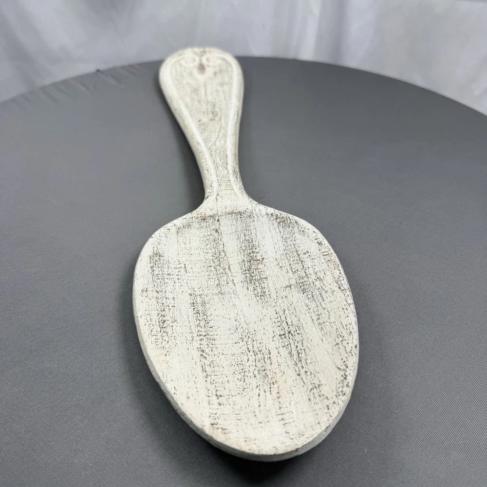 Large Whitewash Spoon Wall‎ Decor Kitchen Rustic Farmhouse Kitschy Distressed